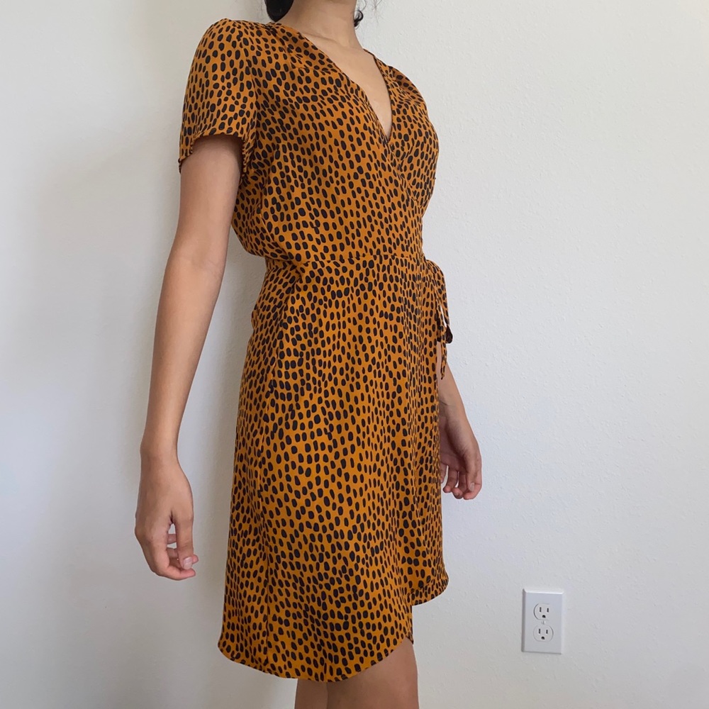 Printed Wrap Dress